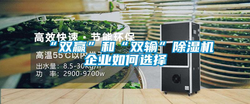 “雙贏(yíng)”和“雙輸”除濕機企業(yè)如何選擇