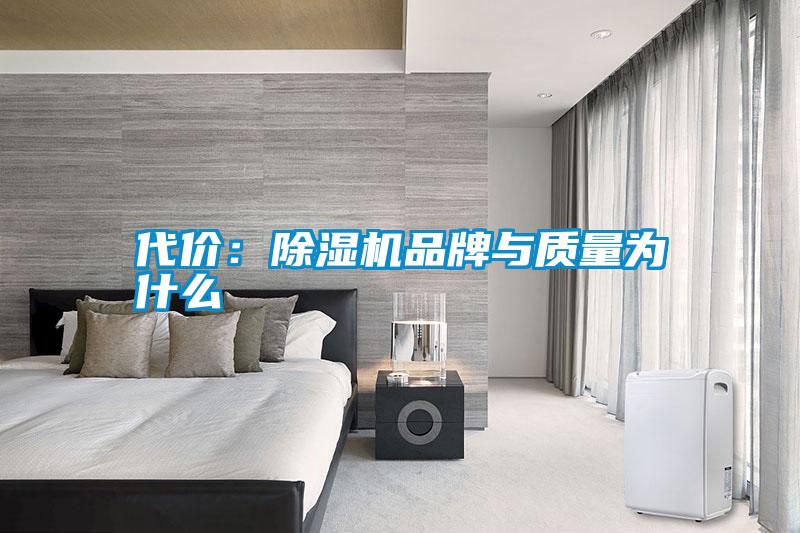 代價(jià)：除濕機品牌與質(zhì)量為什么