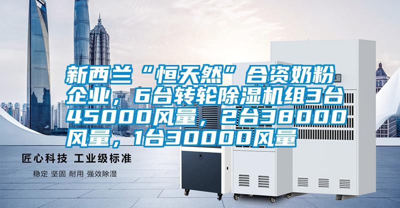 新西蘭“恒天然”合資奶粉企業(yè)，6臺轉輪除濕機組3臺45000風(fēng)量，2臺38000風(fēng)量，1臺30000風(fēng)量