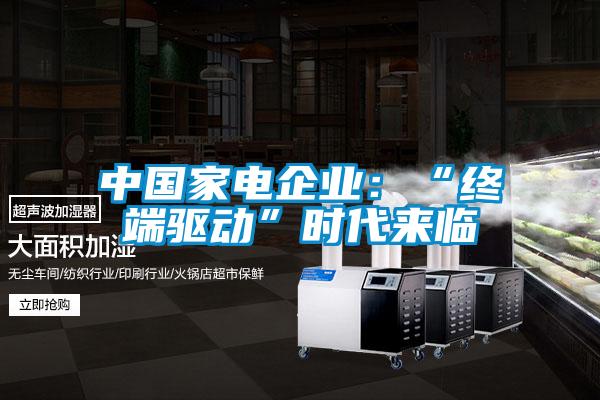 中國家電企業(yè)：“終端驅動(dòng)”時(shí)代來(lái)臨