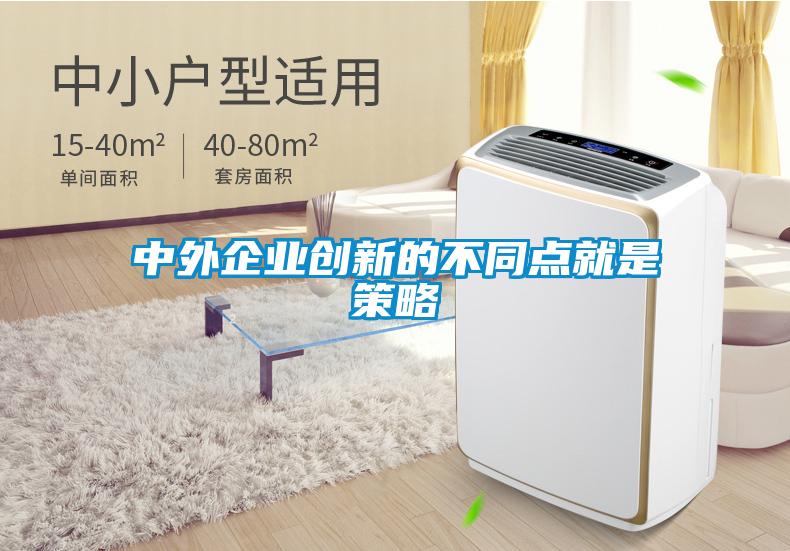 中外企業(yè)創(chuàng  )新的不同點(diǎn)就是策略