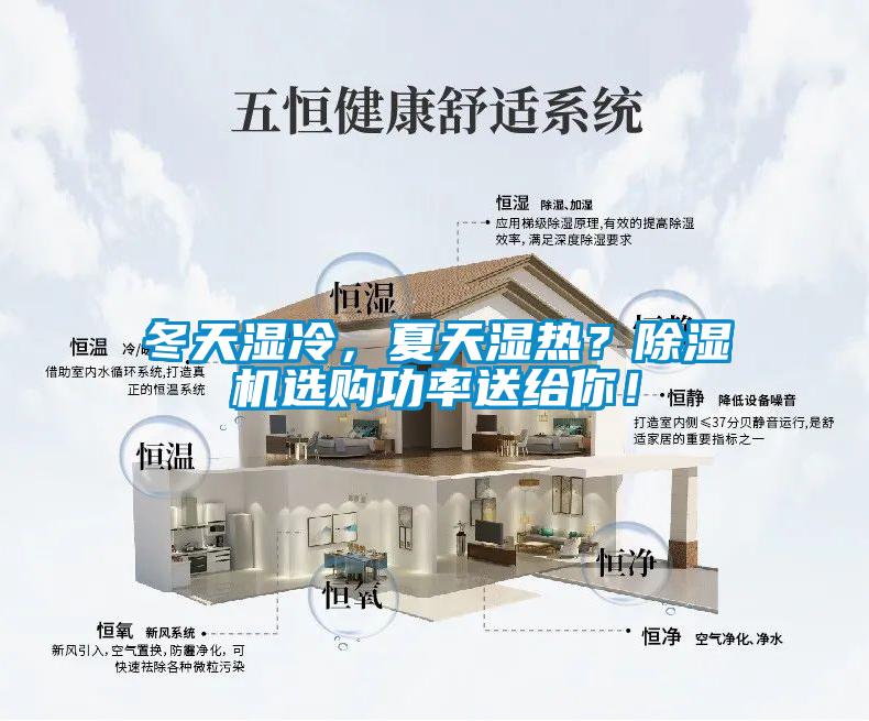冬天濕冷，夏天濕熱？除濕機選購功率送給你！