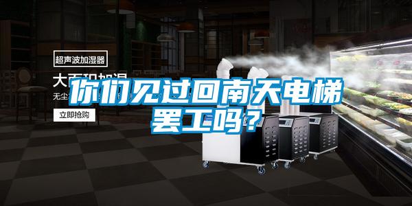 你們見(jiàn)過(guò)回南天電梯罷工嗎？
