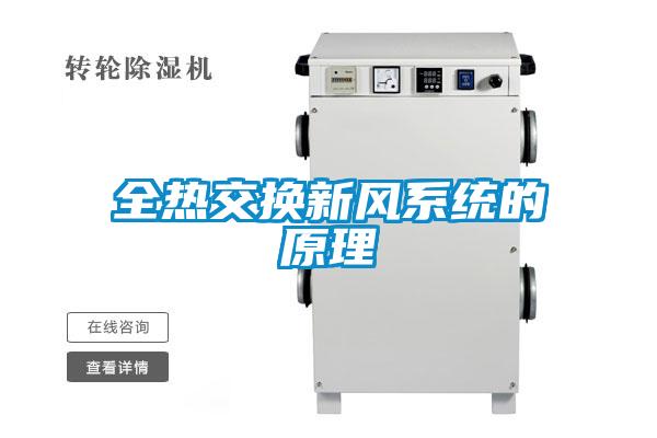 全熱交換新風(fēng)系統的原理