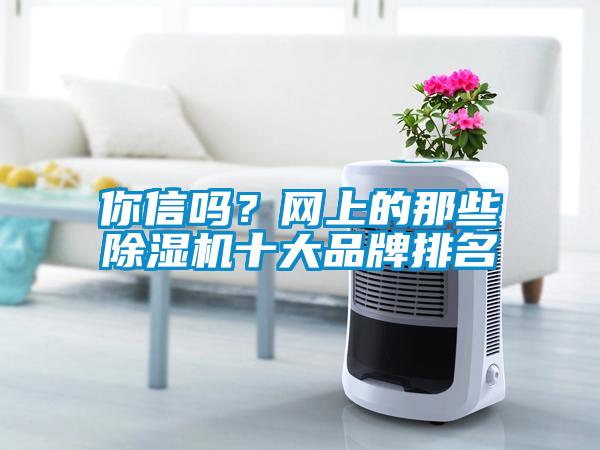 你信嗎？網(wǎng)上的那些除濕機十大品牌排名