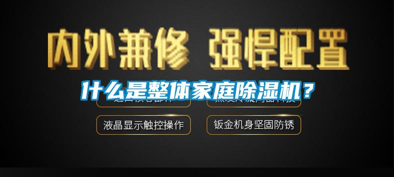 什么是整體家庭除濕機？