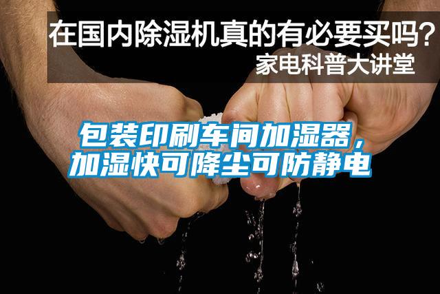 包裝印刷車(chē)間加濕器，加濕快可降塵可防靜電