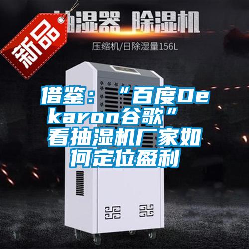借鑒：“百度Dekaron谷歌” 看抽濕機廠(chǎng)家如何定位盈利