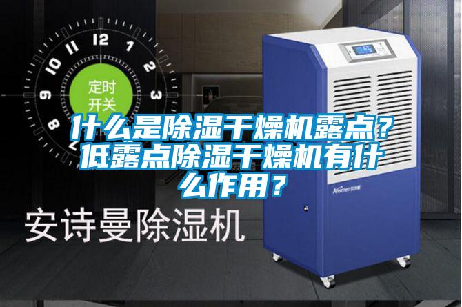 什么是除濕干燥機露點(diǎn)？低露點(diǎn)除濕干燥機有什么作用？