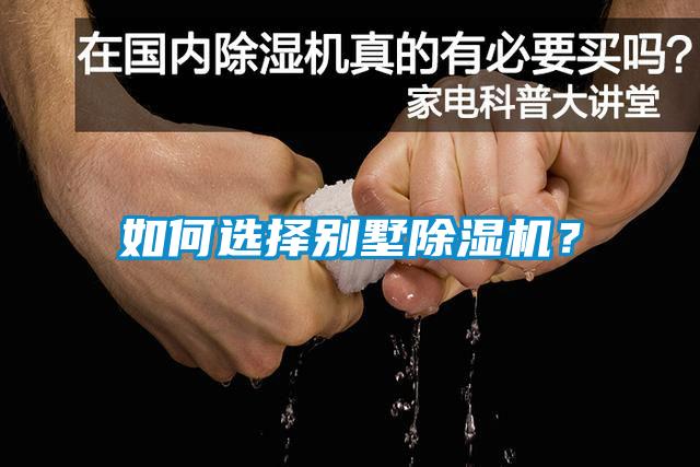 如何選擇別墅除濕機？
