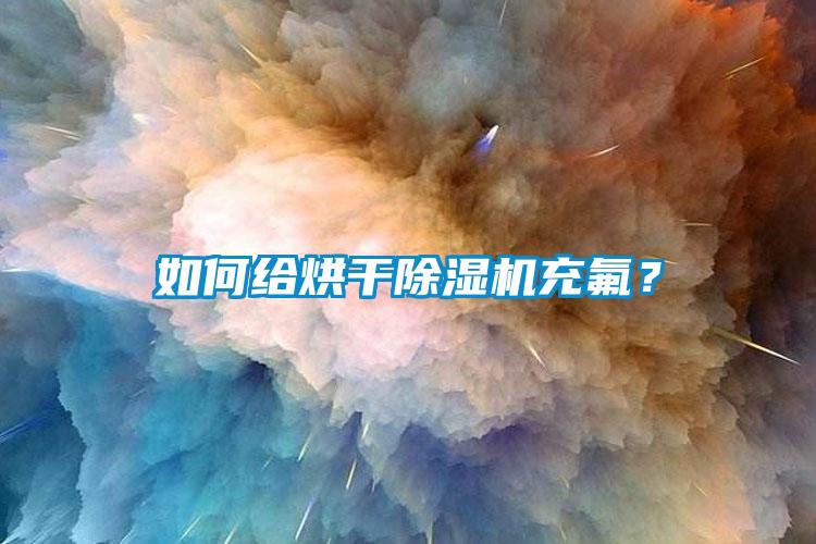 如何給烘干除濕機充氟？