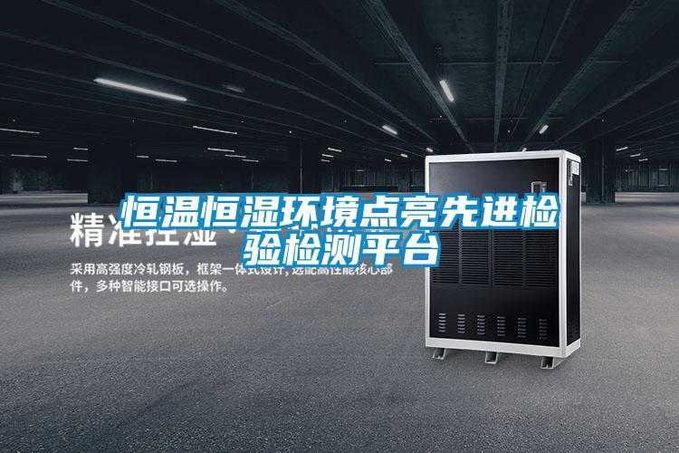 恒溫恒濕環(huán)境點(diǎn)亮先進(jìn)檢驗檢測平臺