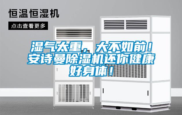 濕氣太重，大不如前！安詩(shī)曼除濕機還你健康好身體！