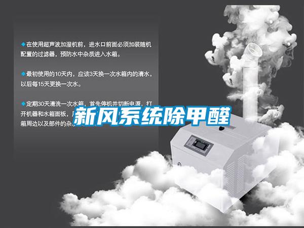 新風(fēng)系統除甲醛