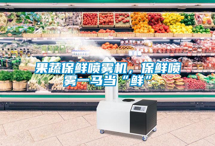 果蔬保鮮噴霧機，保鮮噴霧一馬當“鮮”