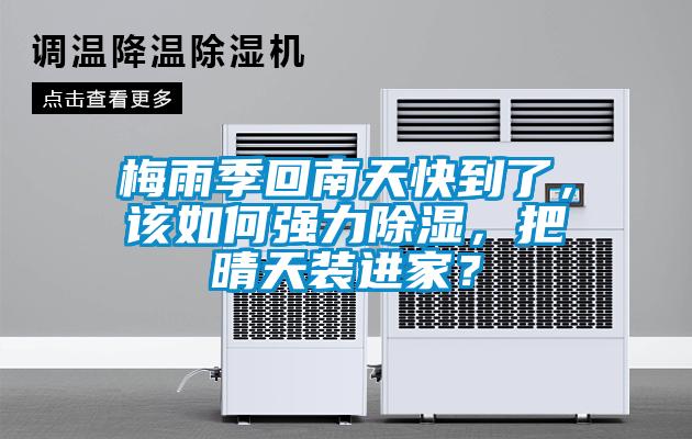 梅雨季回南天快到了，該如何強力除濕，把晴天裝進(jìn)家？