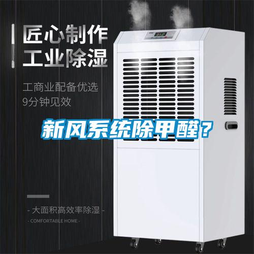 新風(fēng)系統除甲醛？