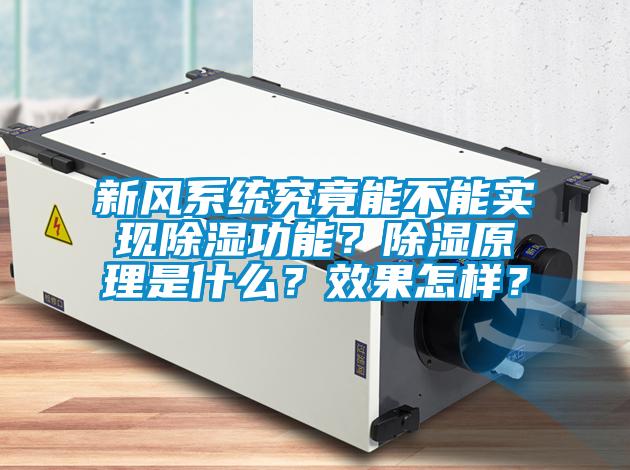 新風(fēng)系統究竟能不能實(shí)現除濕功能？除濕原理是什么？效果怎樣？