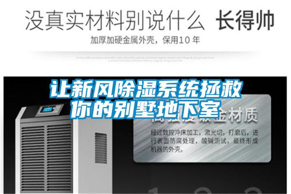 讓新風(fēng)除濕系統拯救你的別墅地下室