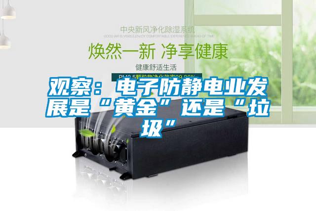觀(guān)察：電子防靜電業(yè)發(fā)展是“黃金”還是“垃圾”