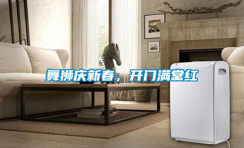 舞獅慶新春，開(kāi)門(mén)滿(mǎn)堂紅