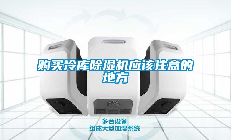 購買(mǎi)冷庫除濕機應該注意的地方
