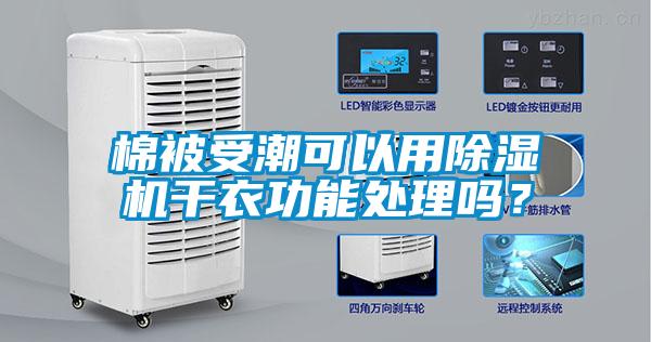 棉被受潮可以用除濕機干衣功能處理嗎？