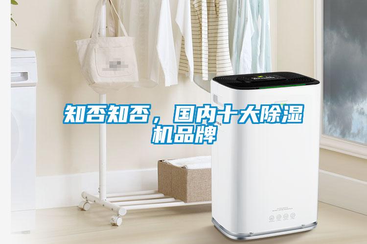 知否知否，國內十大除濕機品牌