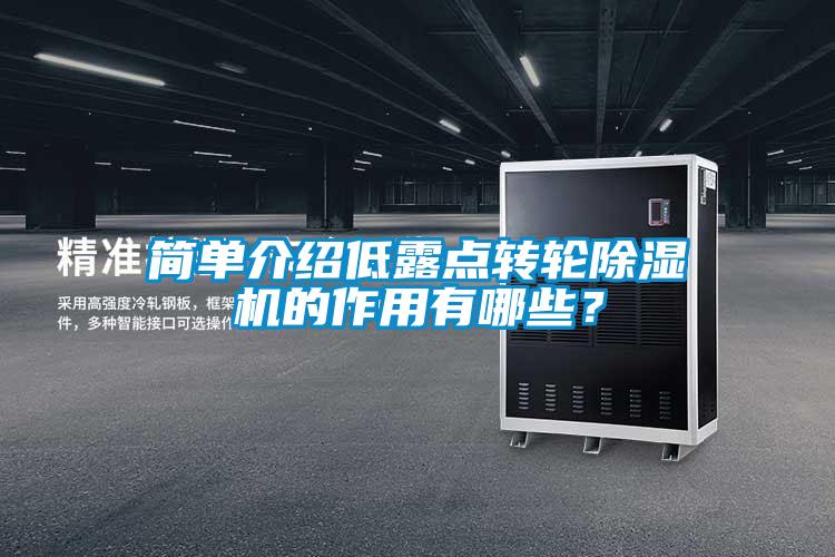 簡(jiǎn)單介紹低露點(diǎn)轉輪除濕機的作用有哪些？