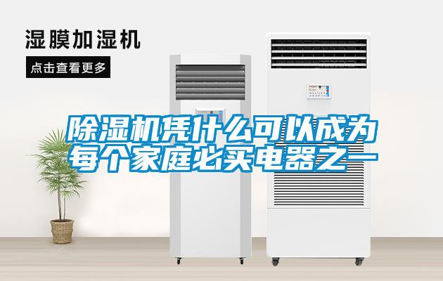 除濕機憑什么可以成為每個(gè)家庭必買(mǎi)電器之一
