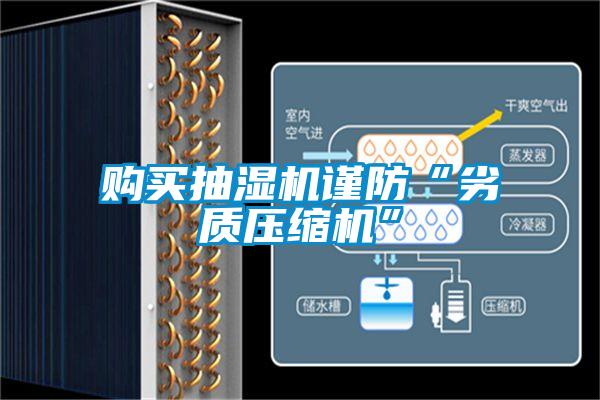 購買(mǎi)抽濕機謹防“劣質(zhì)壓縮機”