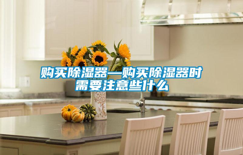 購買(mǎi)除濕器—購買(mǎi)除濕器時(shí)需要注意些什么