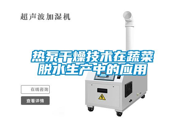 熱泵干燥技術(shù)在蔬菜脫水生產(chǎn)中的應用