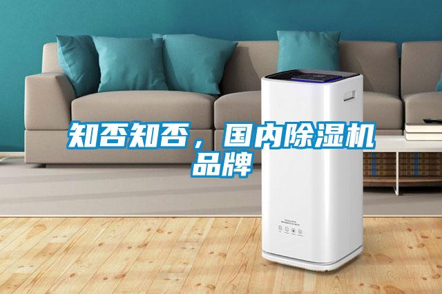 知否知否，國內除濕機品牌
