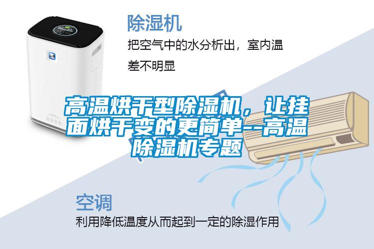 高溫烘干型除濕機，讓掛面烘干變的更簡(jiǎn)單--高溫除濕機專(zhuān)題
