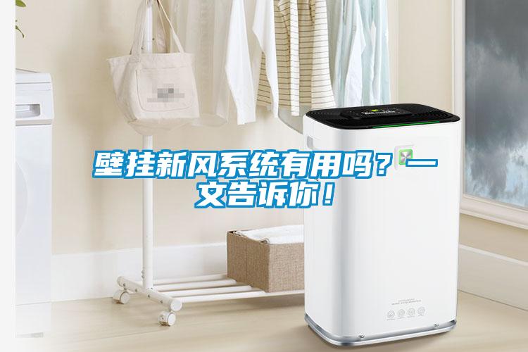 壁掛新風(fēng)系統有用嗎？一文告訴你！