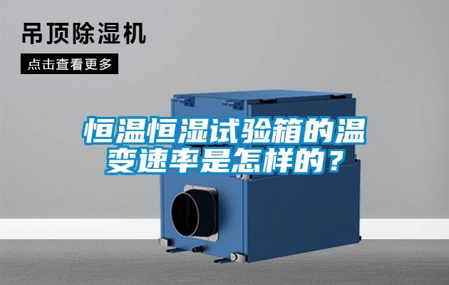 恒溫恒濕試驗箱的溫變速率是怎樣的？