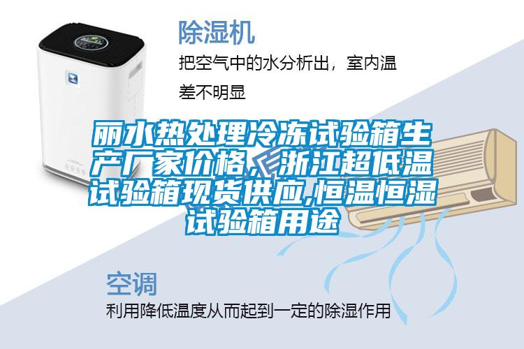 麗水熱處理冷凍試驗箱生產(chǎn)廠(chǎng)家價(jià)格，浙江超低溫試驗箱現貨供應,恒溫恒濕試驗箱用途