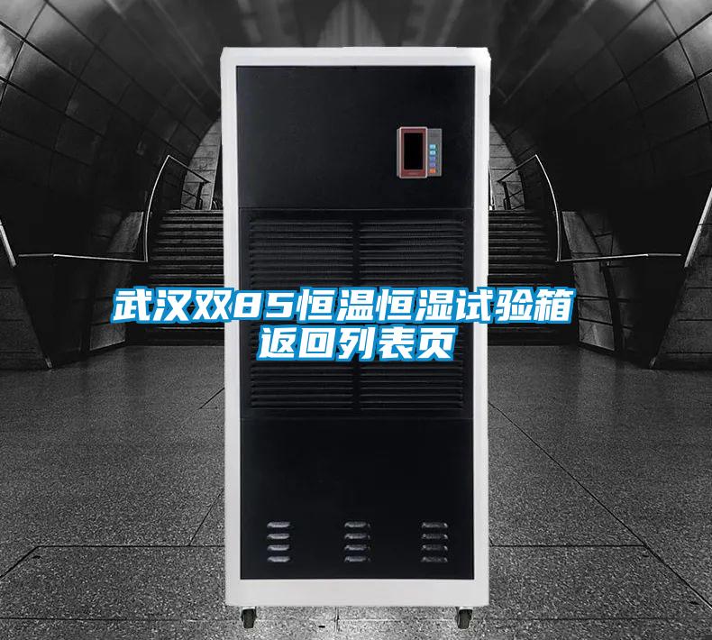 武漢雙85恒溫恒濕試驗箱 返回列表頁(yè)