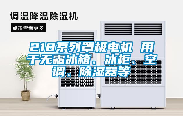 218系列罩極電機 用于無(wú)霜冰箱、冰柜、空調、除濕器等