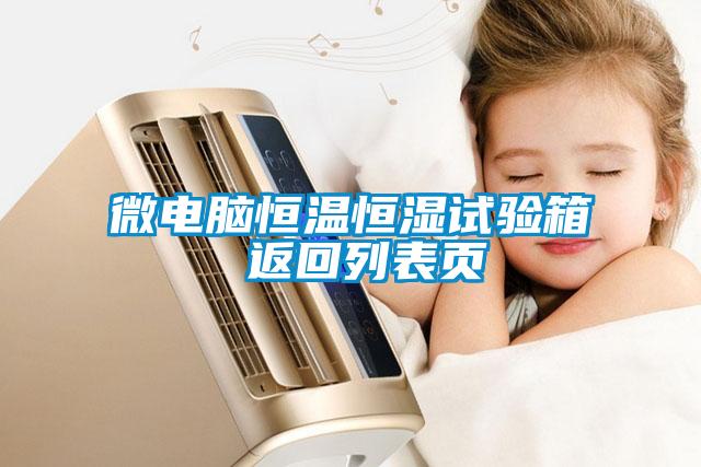 微電腦恒溫恒濕試驗箱 返回列表頁(yè)