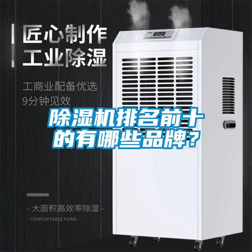 除濕機排名前十的有哪些品牌？