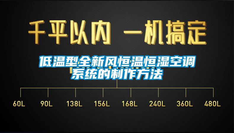 低溫型全新風(fēng)恒溫恒濕空調系統的制作方法