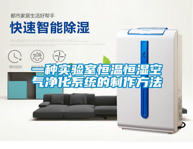 一種實(shí)驗室恒溫恒濕空氣凈化系統的制作方法