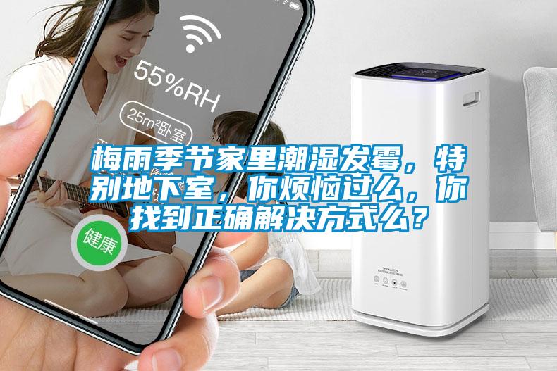梅雨季節家里潮濕發(fā)霉，特別地下室，你煩惱過(guò)么，你找到正確解決方式么？