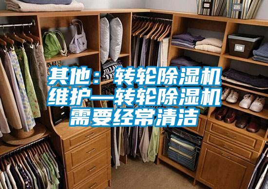 其他：轉輪除濕機維護—轉輪除濕機需要經(jīng)常清潔
