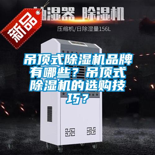 吊頂式除濕機品牌有哪些？吊頂式除濕機的選購技巧？
