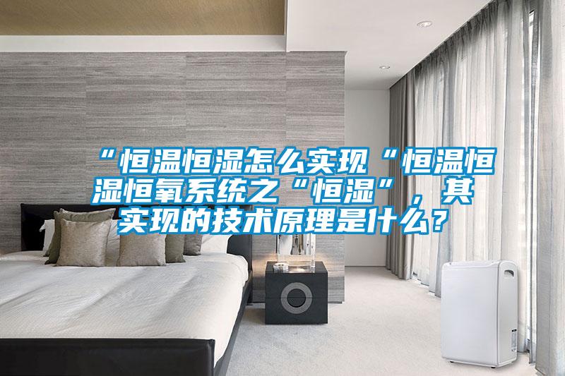 “恒溫恒濕怎么實(shí)現“恒溫恒濕恒氧系統之“恒濕”，其實(shí)現的技術(shù)原理是什么？