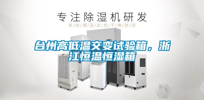 臺州高低溫交變試驗箱，浙江恒溫恒濕箱