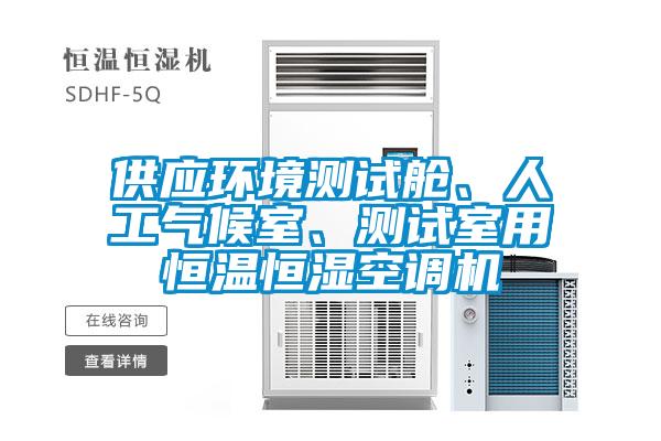供應環(huán)境測試艙、人工氣候室、測試室用恒溫恒濕空調機